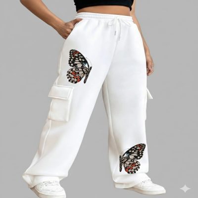 White Cargo Pant