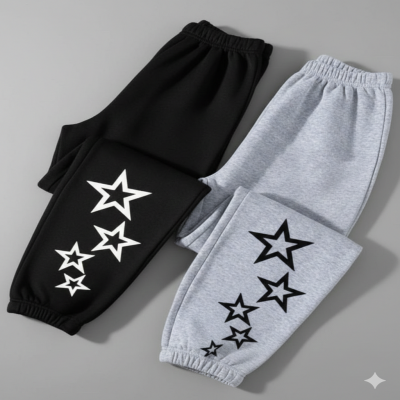 Troser Black And Graeey