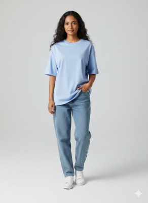 sky Drop Shoulder T-shirt